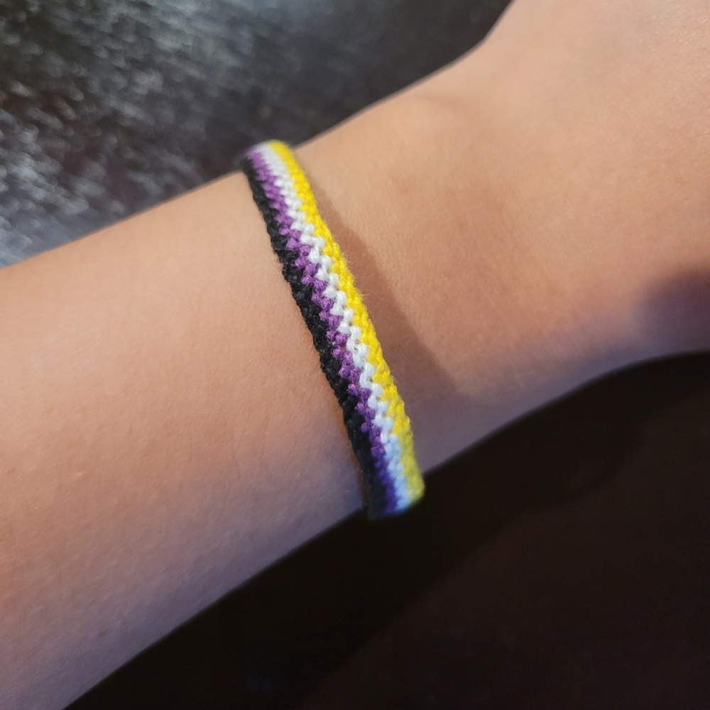 Non-binary friendship bracelet
